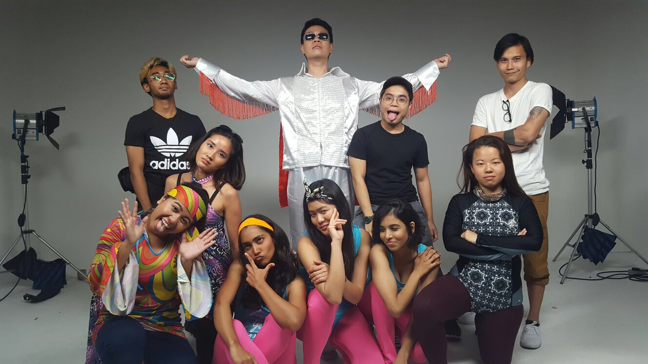 Discovery Channel Asia Pacific The cast and crew after dancing with chickens in the studio.